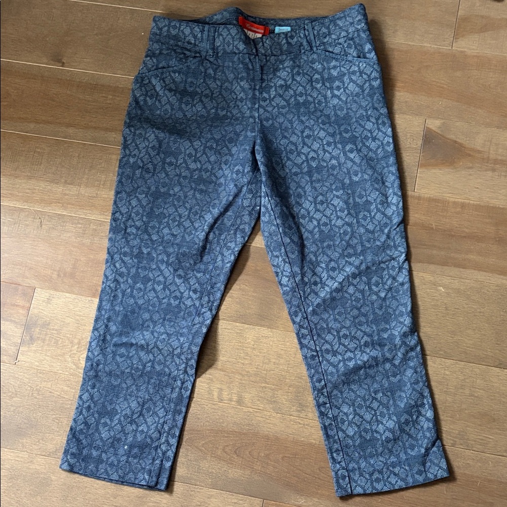 Cartonnier Men's Navy Patterned Chinos